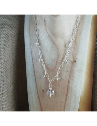 Collier Argent Cristal de roche