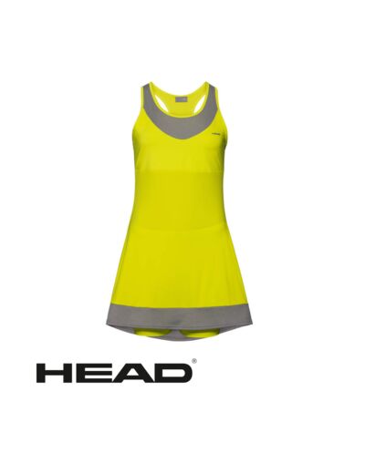 HEAD DEMI DRESS Yellow/Grey