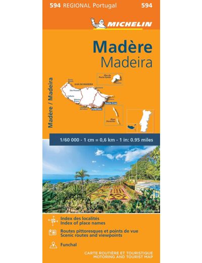 CARTE REGIONALE MADERE / MADEIRA