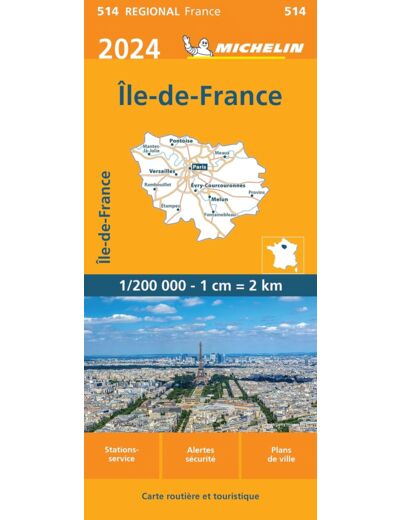 CARTE REGIONALE ILE-DE-FRANCE 2024