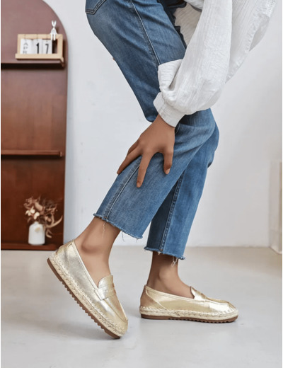 Mocassins espadrilles Gold - Cindy - Findlay