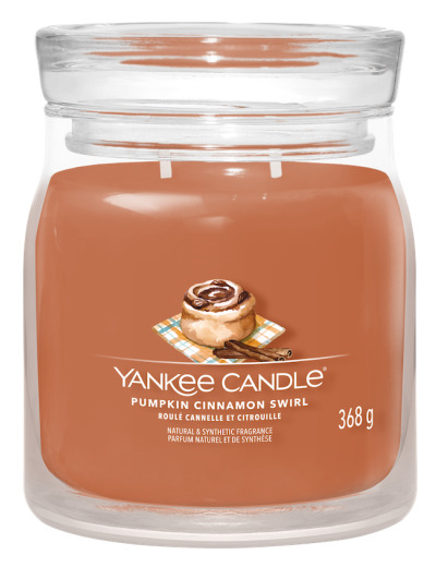 YANKEE CANDLE ROULE CANNELLE CITROUILLE MOYEN MODELE